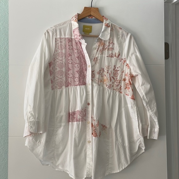 Anthropologie button down tunic shirt - Picture 1 of 11